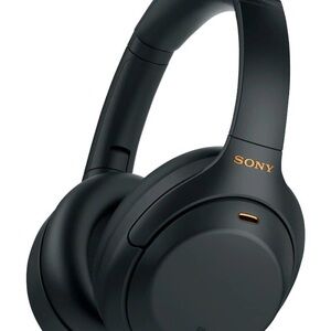 Sony Black and Gold Over-Ear Headphones